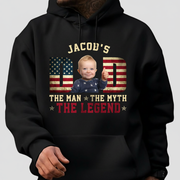 Custom Kid Photo - Dad, The Man The Myth The Legend Dad Shir