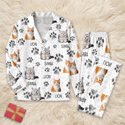 Custom Photo Dog Cat Paw For Dog Cat Lover Pajamas Christmas NKT1