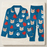 Custom Photo Dog Cat With Accessories Pattern Pet Pajamas T368