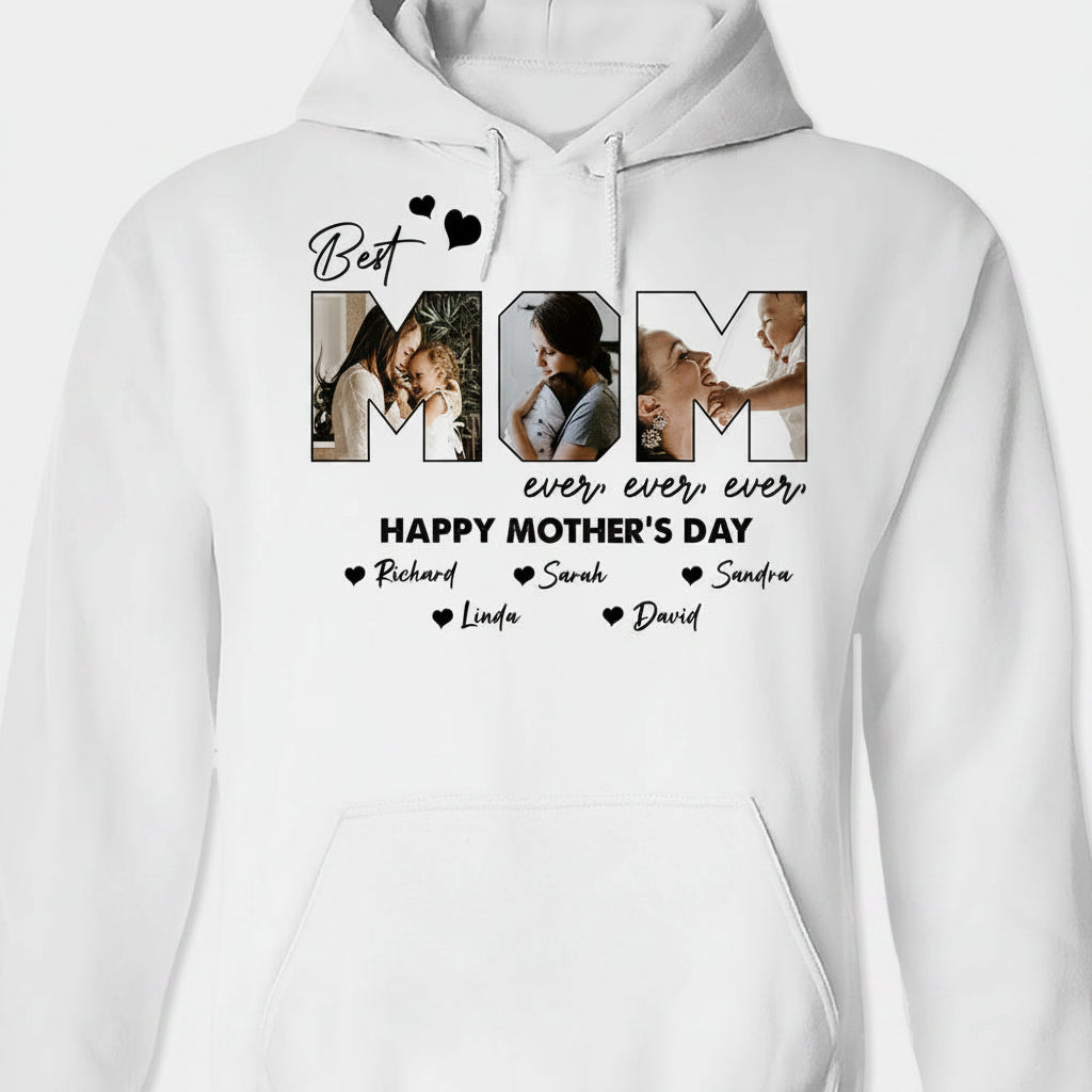 Custom Photo Best Mom Ever Ever Bright Shirt N304