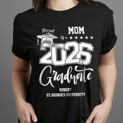 Personalized Proud Family Of A Graduate Graduation Dark Shir
