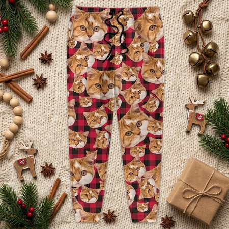 Custom Cat Sweatpants — Gift for Cat Lovers QRTZX