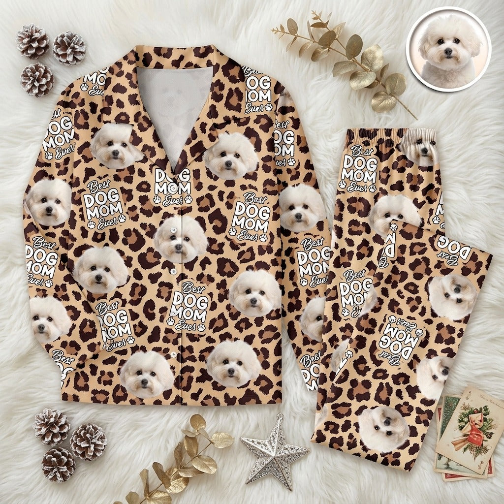 Custom Photo Dog & Cat Personalized Pajamas Christmas Gift For Pet Owners, Pet Lovers