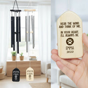 Hear The Wind And Think Of Me Dog Cat Memorial Wind Chimes P