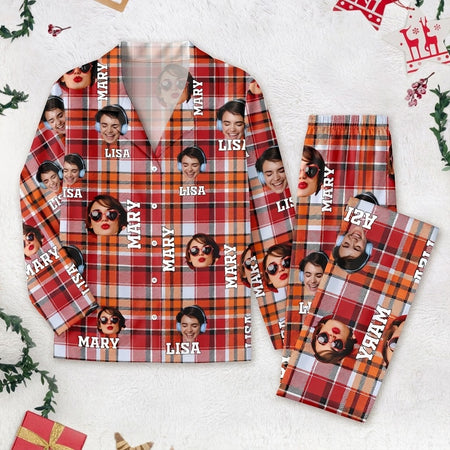 Custom Human Face Bestie Pajamas — Custom Gift X9DMA