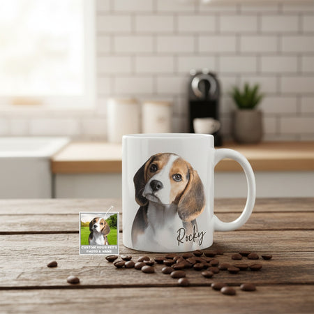 Custom Pet Dog Coffee Mug 2 — Gift for Dog Lovers PTDPE