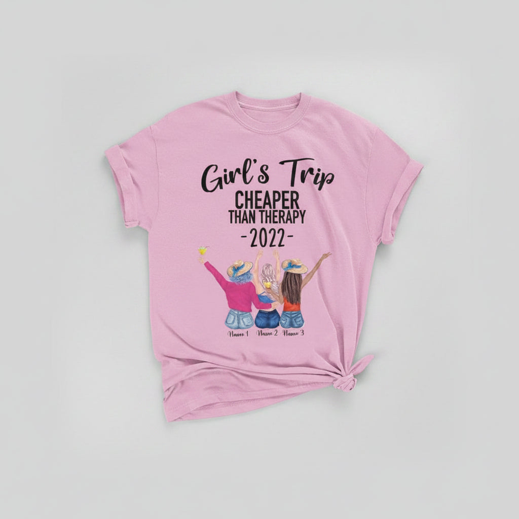 Girls Trip 2022 Than Therapy Best Friend Shirt