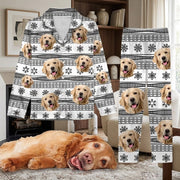 Custom Dog Photo With Aboriginal Pattern For Family Pajamas