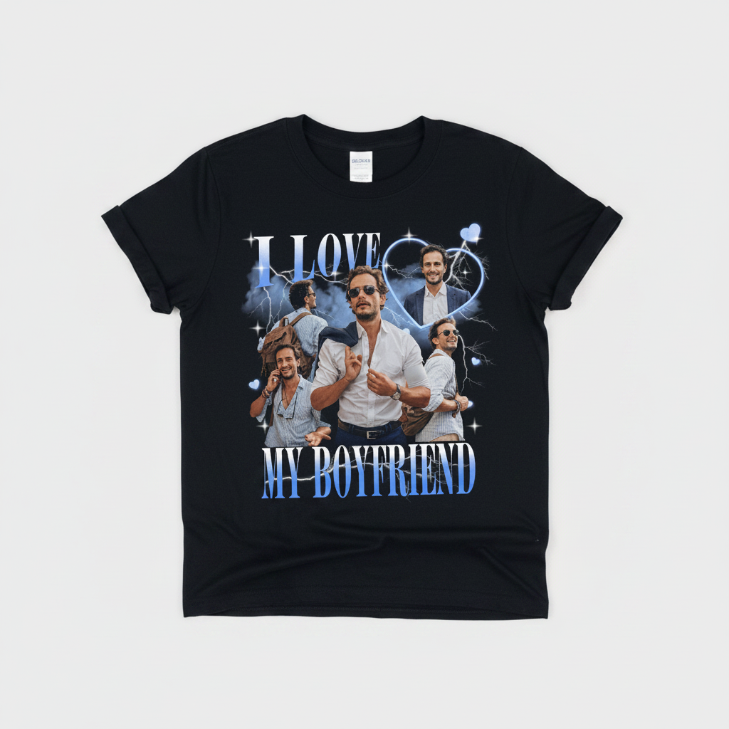 Custom Photo I Love My Boyfriend/Girlfriend Vintage Style Co