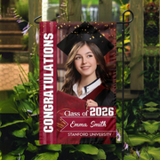Custom Photo Congratulations Class Of 2026 Graduation Garden