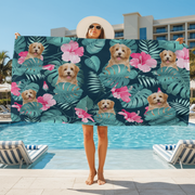Custom Photo Dog Beach Towel TA29