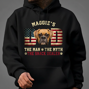 Custom Photo Dog - Dog's Dad The Man The Myth The Dealer Ame