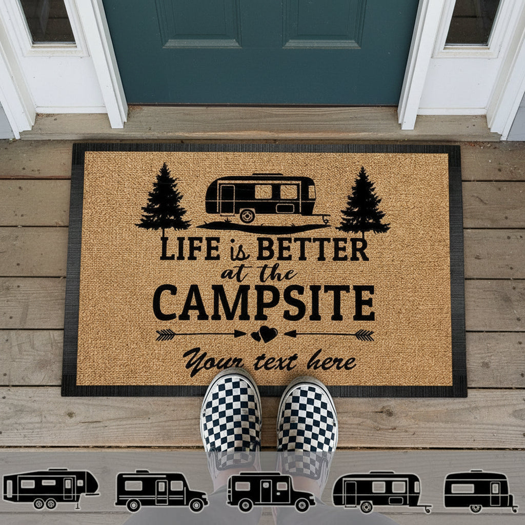 Life Is Better At The Campsite Camping Doormat K228 HN590 89