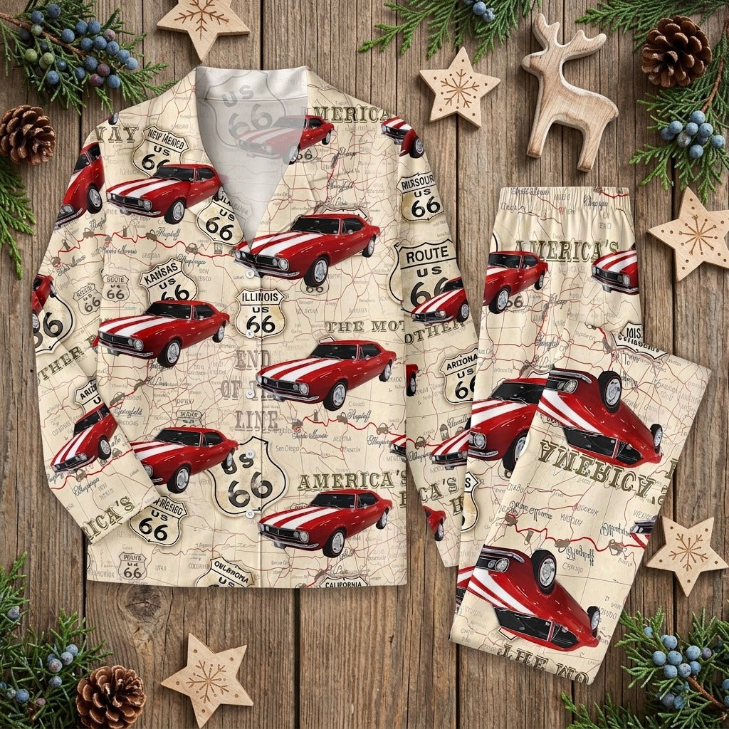 Custom Photo With Accessories Pattern Car Pajamas