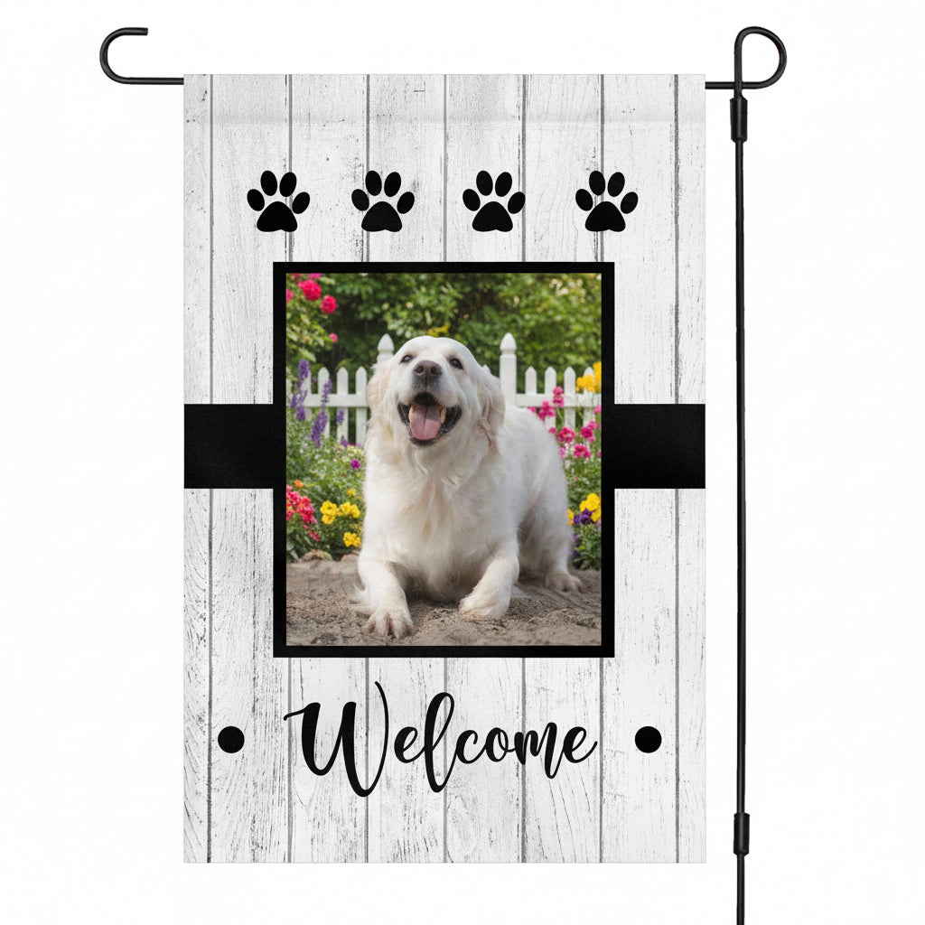 Dog Welcome Custom Garden Flag H178