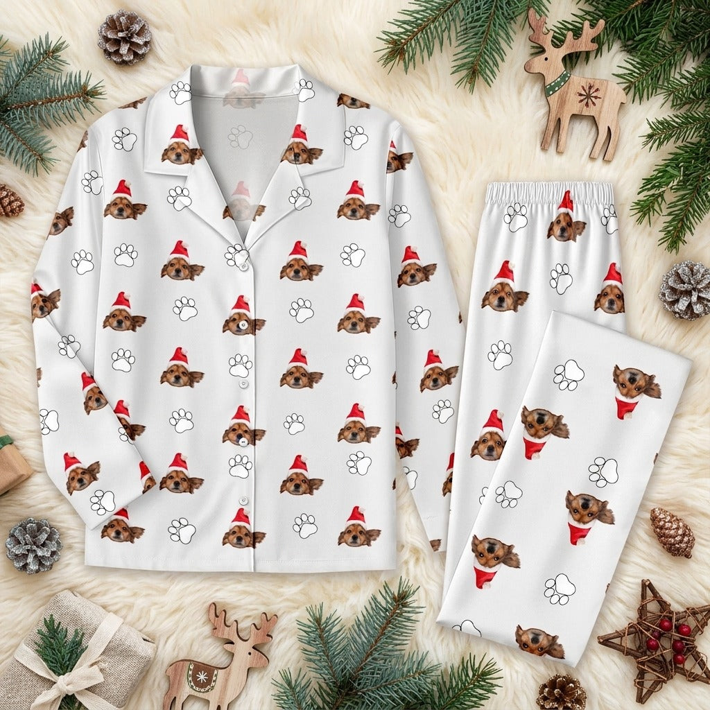 Custom Dog Cat Photo With Icon Decoration Pet Pajamas T368