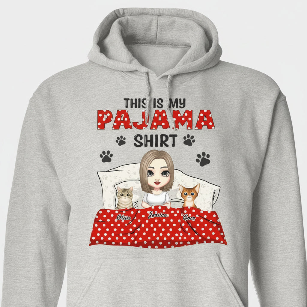 This Is My Pajamas Cat Shirt Personalized Gift N304