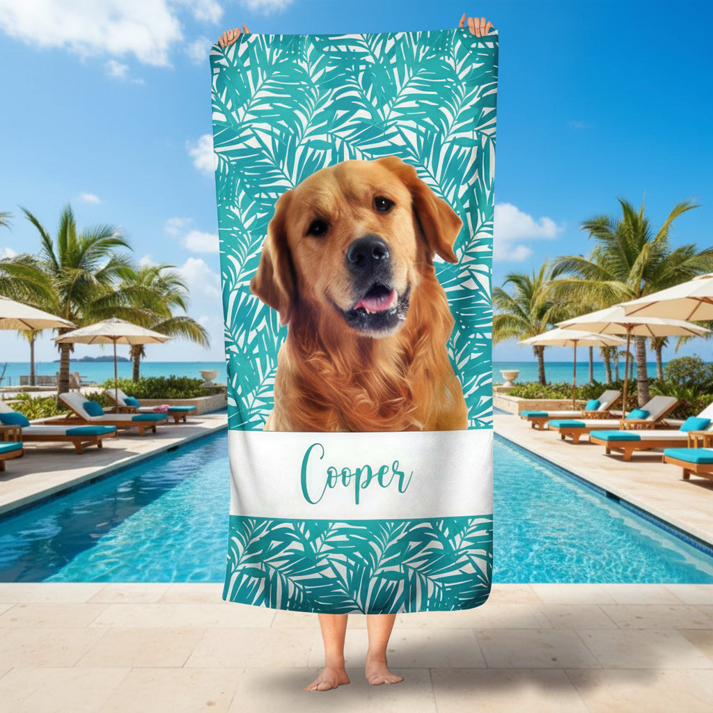 Photo Print Dog Beach Towels