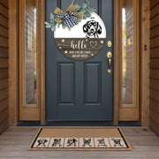 Hope You Like Chaos And Wet Kisses Dog Wooden Door Sign With
