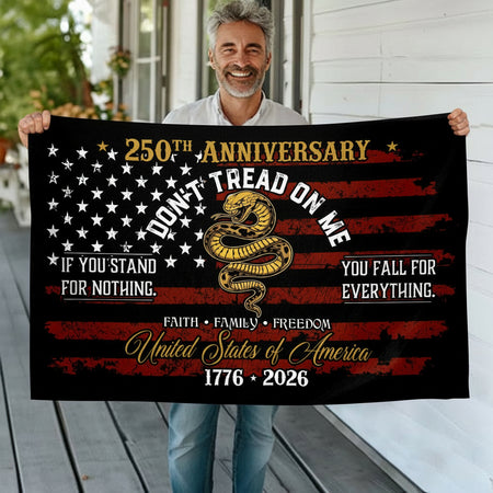 Custom Usa 250Th Anniversary House Garden Flag — Patriotic Gift PR65N