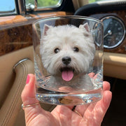Custom Photo For Dog Lover Print Rock Glass