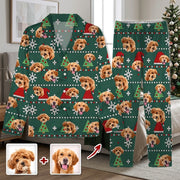 Custom Puppy Photo Pajamas For Dog Dad Dog Mom