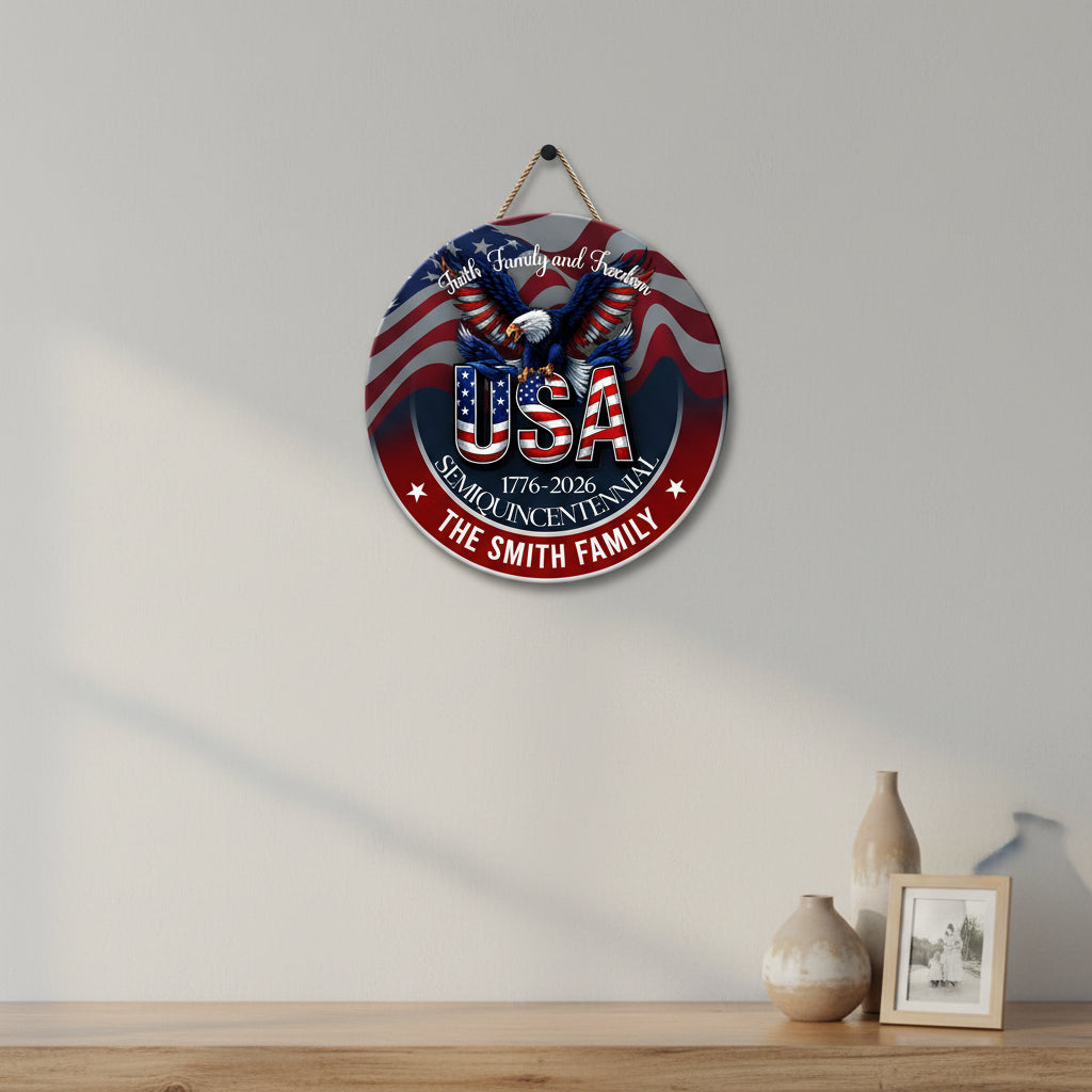 Custom Name Faith, Family &amp; Freedom America Personalized