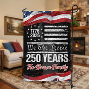 Custom 250 Years USA 250th Birthday 1776-2026 Eagle Garden Flag
