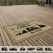 Happy Campers Camping Patio Mat Personalized Gift TA29 88848