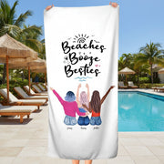 Beach Booze Besties Best Friend Beach Towels