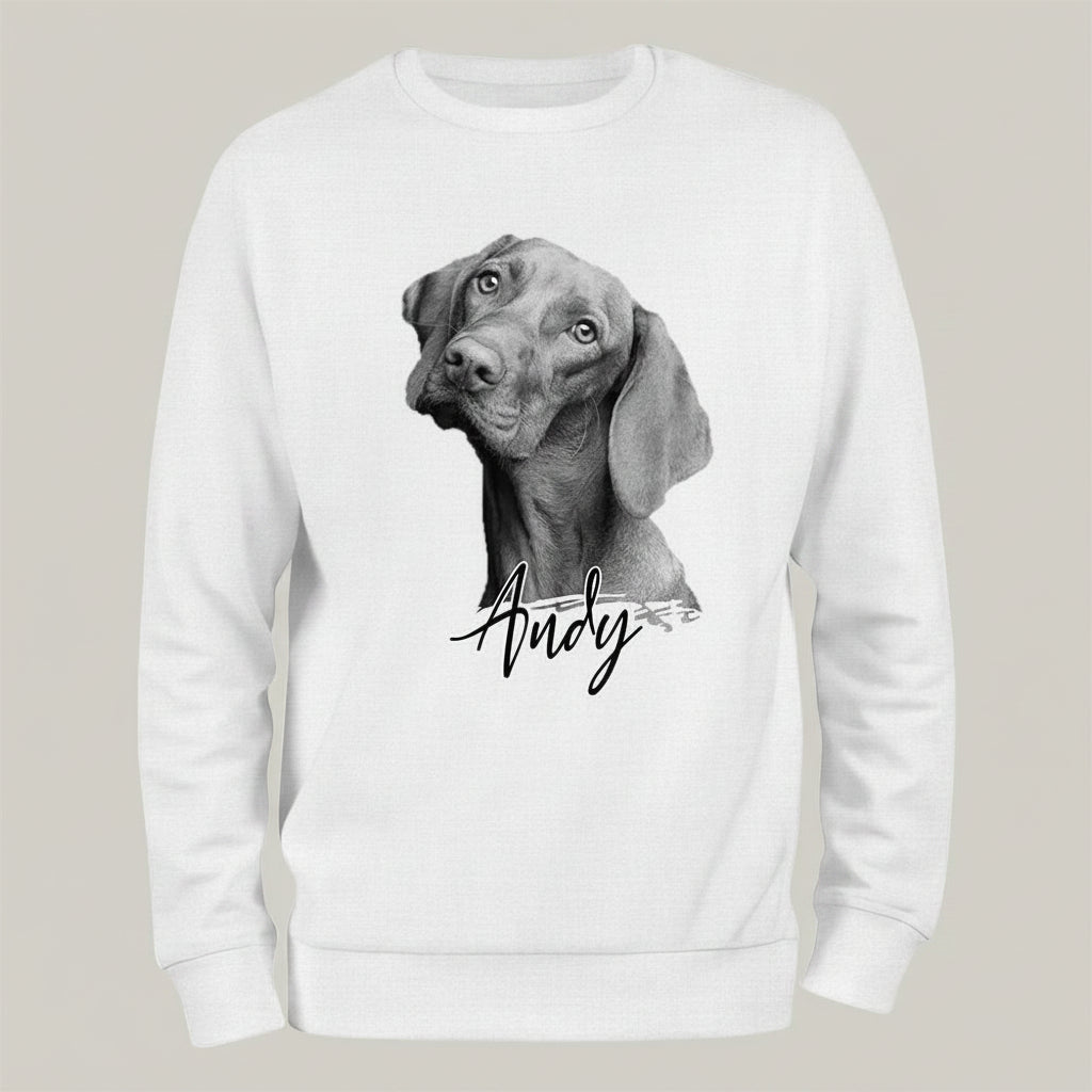 Custom Pet Portrait Dog Sweatshirt TH10
