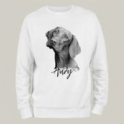 Custom Pet Portrait Dog Sweatshirt TH10