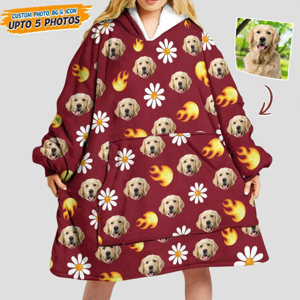 Custom Dog Cat Photo With Accessories Hoodie DA199