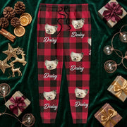 Custom Photo With Colorful Background For Dog Lovers Sweatpants
