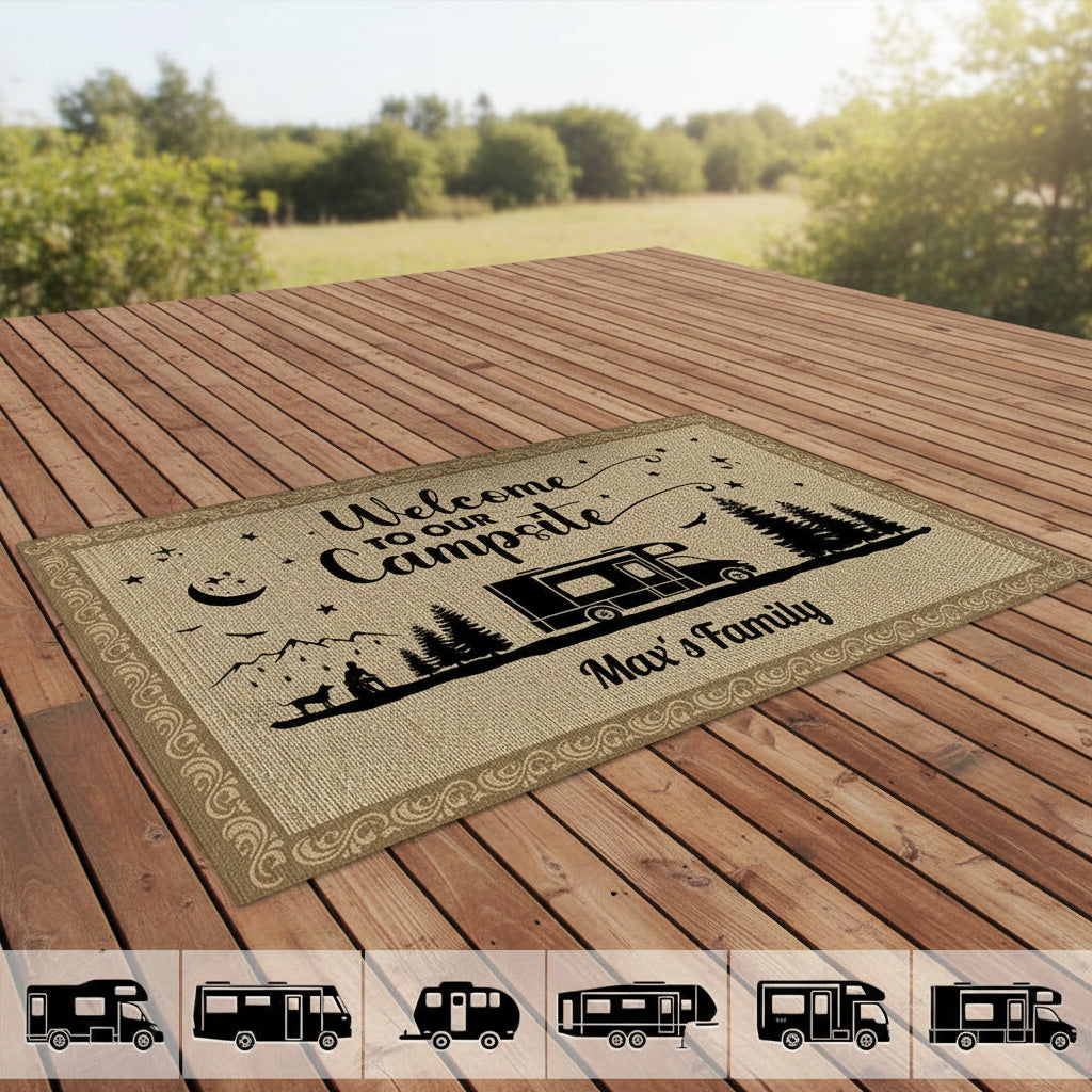 Create memories with Camping Patio Rug, Patio Mat DA199 8884