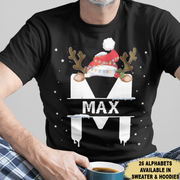 Christmas Alphabet Holidays Custom Name Family Sweater Chris