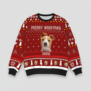 Custom Photo Merry Woofmas Dog AOP Ugly Sweater TA29