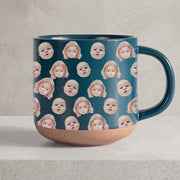Custom Human Portrait Family Pottery Mug