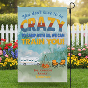 Personalized Camping Garden Flag