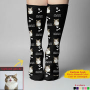 Custom Dog Cat Photo Socks, Personalized Gift For Dog Cat Lo