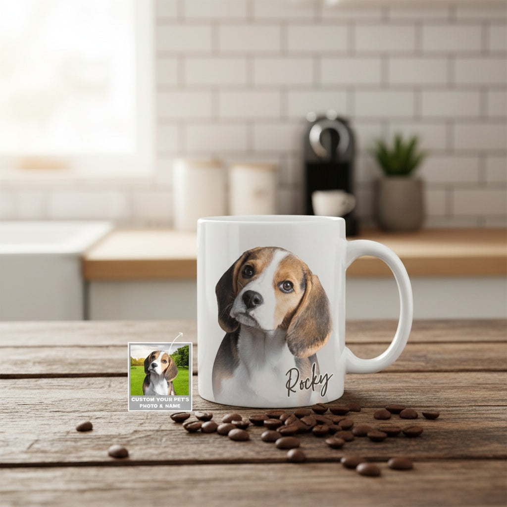 Custom Pet Photo Dog Coffee Mug