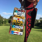 Personalized License Plate Hippie Metal Keychain, Camping Gi