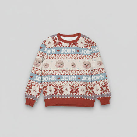 Custom Colorful Ugly Christmas Sweatshirt — Christmas Gift NFQCB