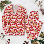 Custom Photo Dog Cat And Face Pajamas