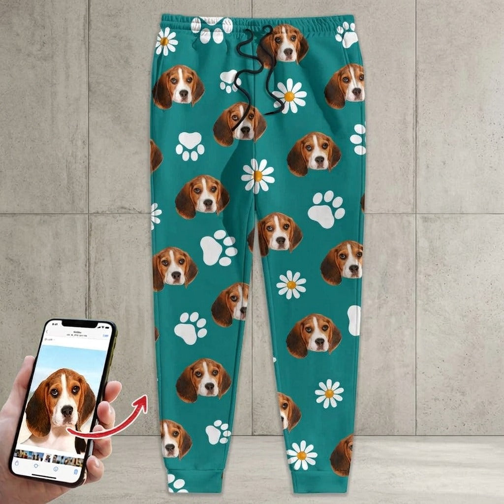 Custom Photo With Accessories Pattern Dog Cat Sweatpants T368
