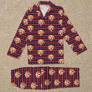 Custom Dog Photo With Colorful Background For Family Pajamas T368