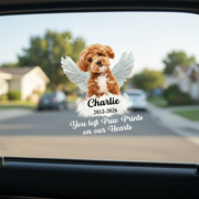 Custom Photo Dog Loss Memorial Car Window Decal Sticker CH07