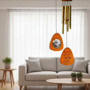 Custom Photo Hear The Wind And Think Of Me Wind Chimes