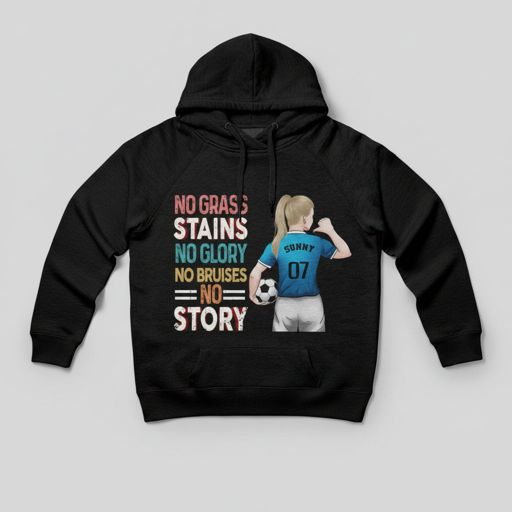 No Grass Stains No Glory Soccer Girl Shirt