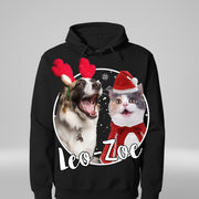Human Dog Christmas Personalized Custom Photo Dog Sweatshirt